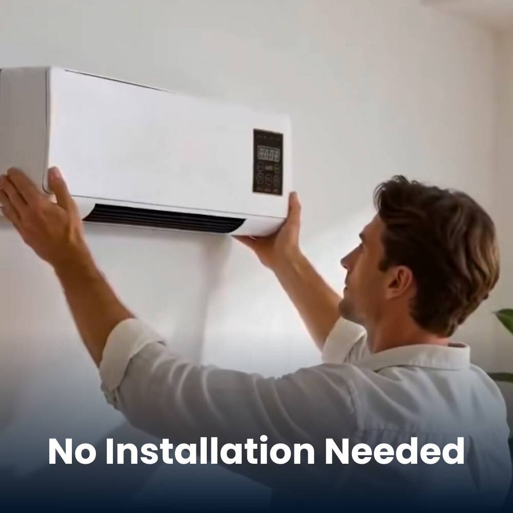 BlizzAir portable AC no-installation setup