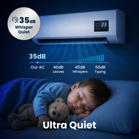 BlizzAir quiet room cooling